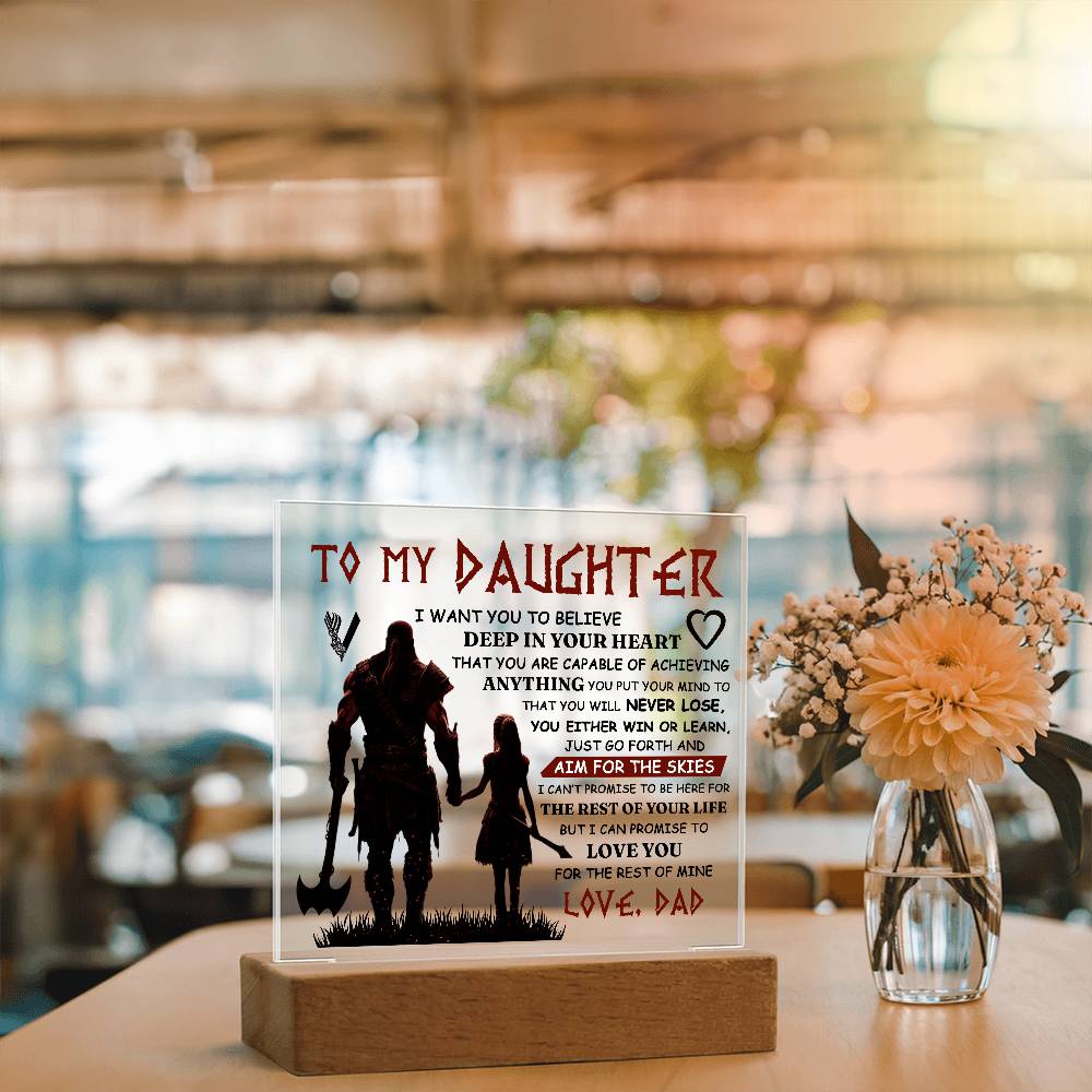 To My Daughter Skies – Acrylic Square